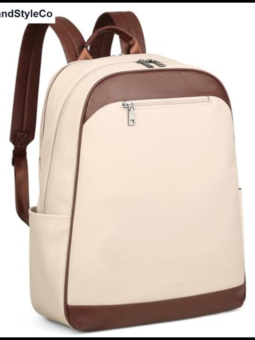 PU Leather Laptop Backpack Purse Fits 15.6 inch Waterproof Travel Daypack
